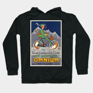 Bicyclette Omnium Vintage Poster 1924 Hoodie